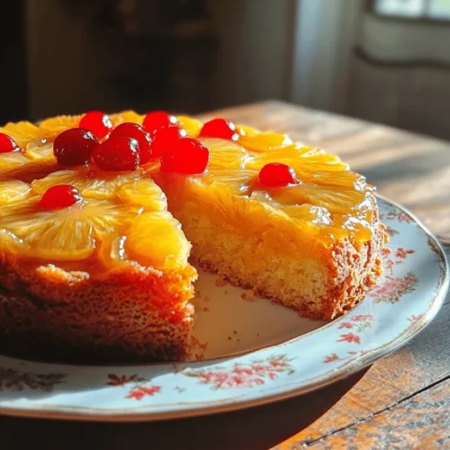 The pineapple upside down cake is a classic dessert that evokes nostalgia and charm with every slice. This delightful cake, known for its vibrant tropical flavors and stunning presentation, has captured the hearts of dessert lovers worldwide. Its combination of sweet, caramelized pineapple topped atop a moist cake creates a delicious contrast that is sure to impress at any gathering. The beauty of this cake lies not only in its taste but also in its history and the joy it brings to those who bake and share it.