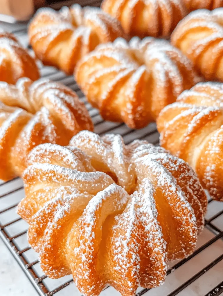If you're a fan of pastries, then French crullers may just hold a special place in your heart. These delicate, ring-shaped delights are not only visually appealing but also offer a unique combination of textures and flavors that make them irresistible. Originating from the rich traditions of French patisserie, crullers are light, airy, and slightly crisp on the outside, with a soft, tender interior that practically melts in your mouth. Their delightful sweetness, often enhanced by a glaze, makes them an ideal treat for any occasion, from brunch gatherings to festive celebrations.