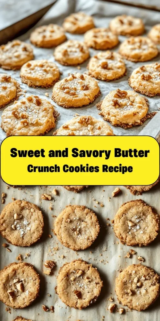 Indulge in the perfect blend of sweet and savory with these Butter Crunch Cookies! Made with creamy butter, brown sugar, and delightful toffee bits, each bite is a delightful crunch. Toss in some walnuts or pecans for a nutty twist, and don’t forget the chocolate chips for an extra treat. Topped with flaky sea salt, these cookies are a must-bake. In just 30 minutes, you’ll have 24 delicious cookies to share (or keep all to yourself)!