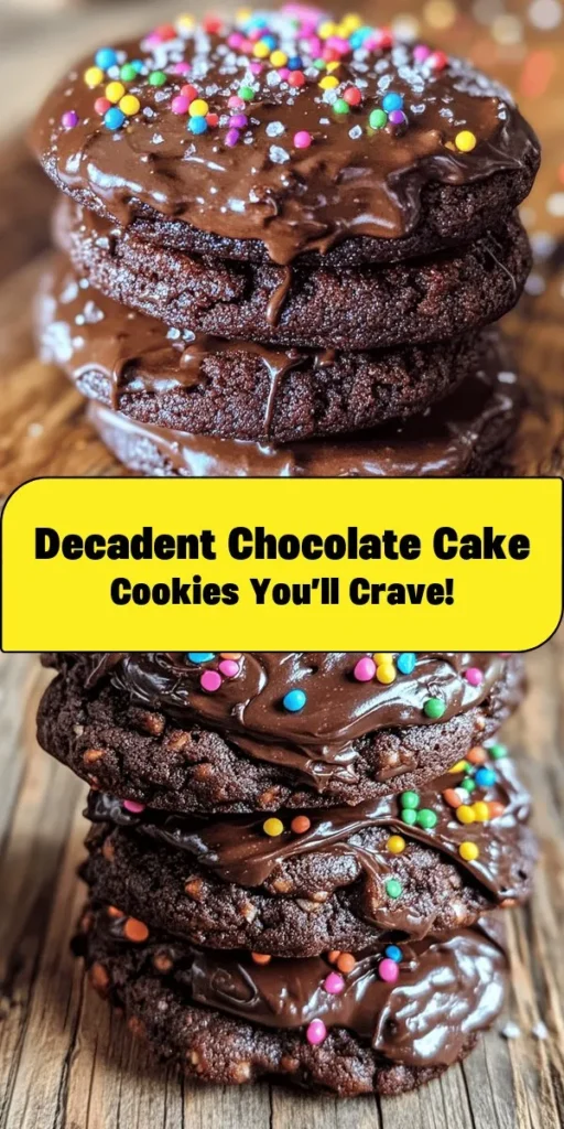 Indulge in the ultimate chocolate experience with these Crumbl Chocolate Cake Cookies! Soft, chewy, and piled high with chocolate frosting, these cookies are perfect for any occasion. With just a few simple ingredients like butter, sugars, and chocolate chips, you'll have a batch ready in no time. Top them off with sprinkles or sea salt for a fun twist. Get ready to impress your friends and family with this delicious treat! 🍪🍫