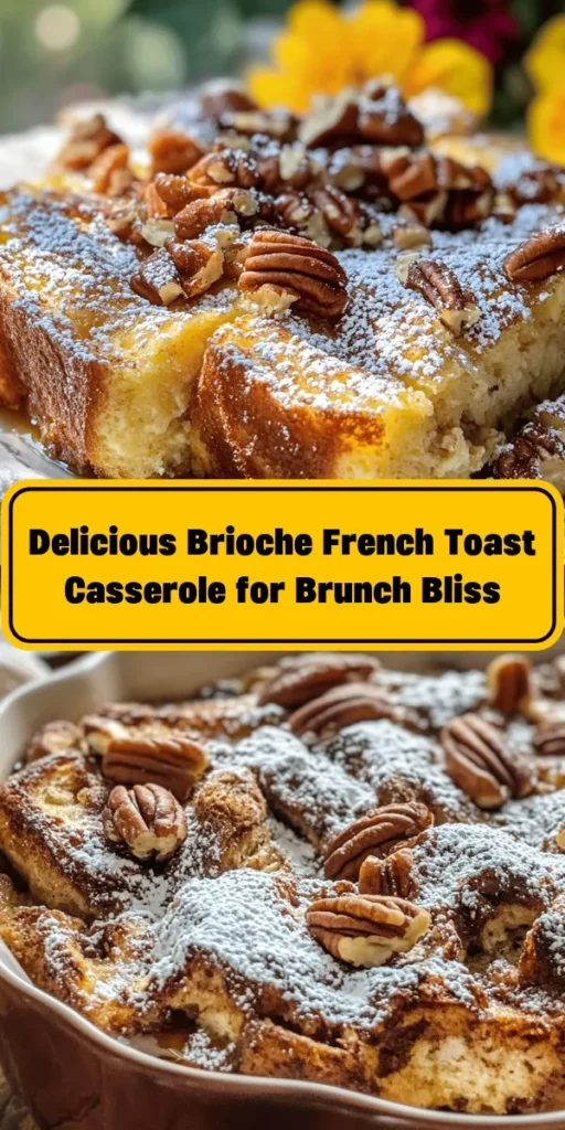 Indulge in the ultimate breakfast treat with this Heavenly Brioche French Toast Casserole! Perfect for weekend brunches or special occasions, this easy recipe combines cubed brioche bread soaked in a creamy custard infused with vanilla and warm spices. Baked to golden perfection and finished with a drizzle of maple syrup, it’s a delightful dish that serves 8. Pair with powdered sugar and extra syrup for an irresistible meal everyone will love!