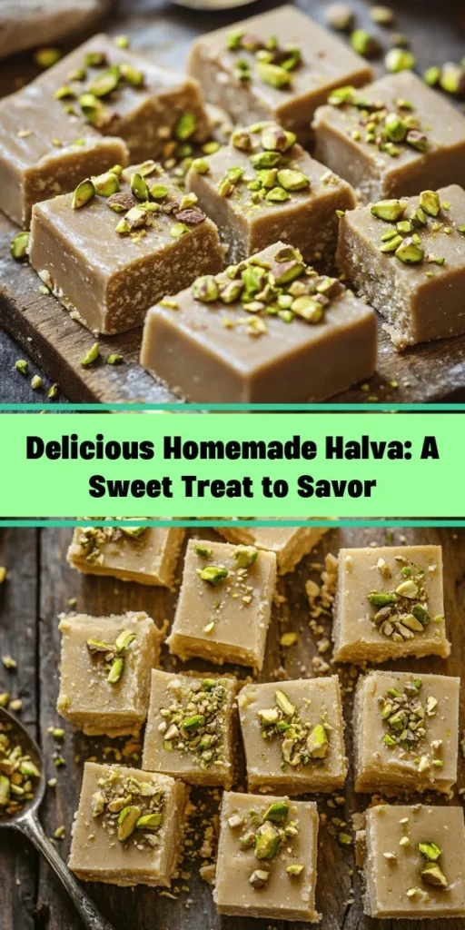 Indulge in the sweetness of traditional halva with this easy and delicious recipe! Made with just a few simple ingredients, including tahini and your choice of nuts, this delightful treat is perfect for satisfying your sweet cravings. In under 15 minutes of prep and a little chill time, you’ll be enjoying rich, nutty squares of halva. Update your dessert game with this irresistible snack that’s sure to impress family and friends!