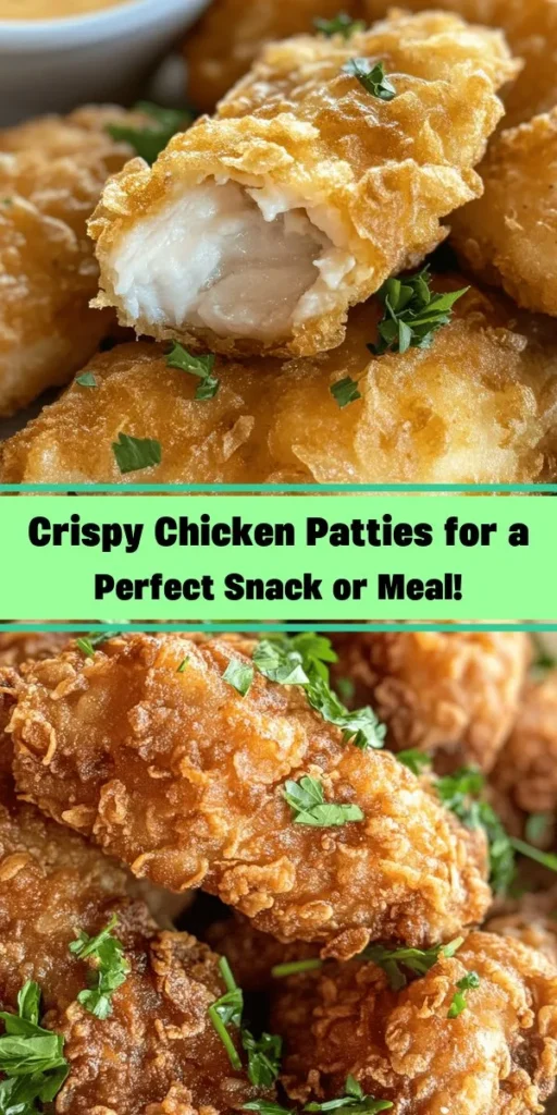 Looking for a delicious and crispy chicken dish? Try these easy-to-make chicken patties that are perfect for any meal! Made with ground chicken, crunchy Panko breadcrumbs, and a blend of spices, they're packed with flavor. Serve them warm as a snack, in a sandwich, or over a fresh salad. With just a few simple steps, you'll have golden brown patties that everyone will love. Get the recipe and enjoy a tasty treat tonight!