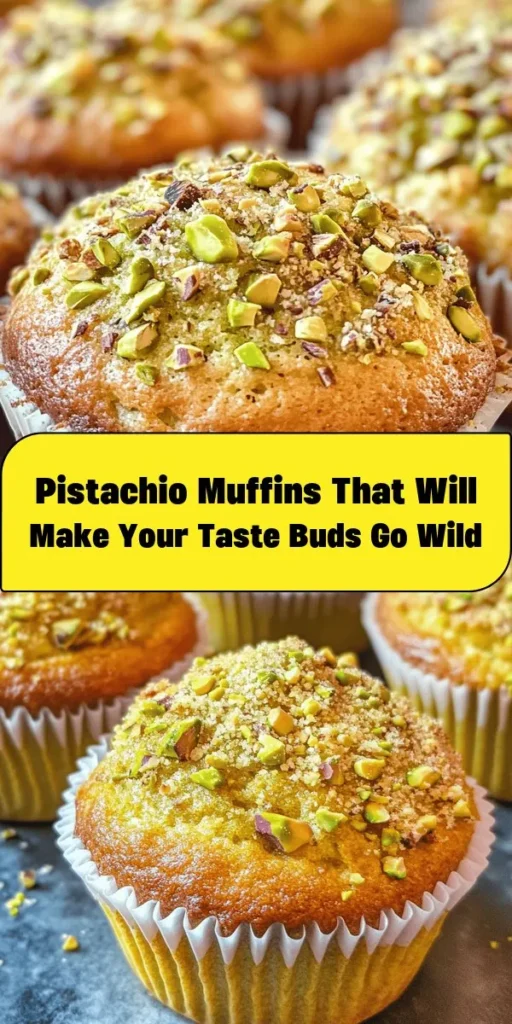Indulge in the deliciousness of Pistachio Paradise Muffins! These fluffy treats combine ground pistachios with a perfect blend of buttery sweetness. Easily made in one bowl, they feature a light texture and a nutty crunch topped with chopped pistachios. Perfect for breakfast or an afternoon snack, these muffins pair wonderfully with coffee or tea. Bake a batch to enjoy the taste of paradise at home! Simple, satisfying, and oh-so-tasty!