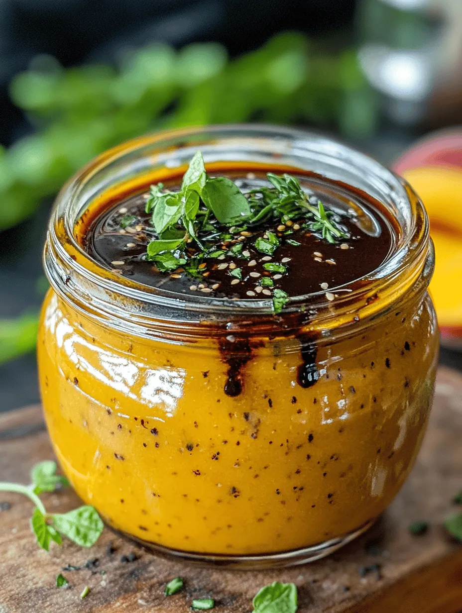 Creating the perfect Peach Honey Dijon Balsamic Vinaigrette begins with understanding the role of each ingredient in this delightful dressing. Each component contributes to the overall flavor, texture, and nutritional value, making it essential to choose high-quality ingredients for the best results.