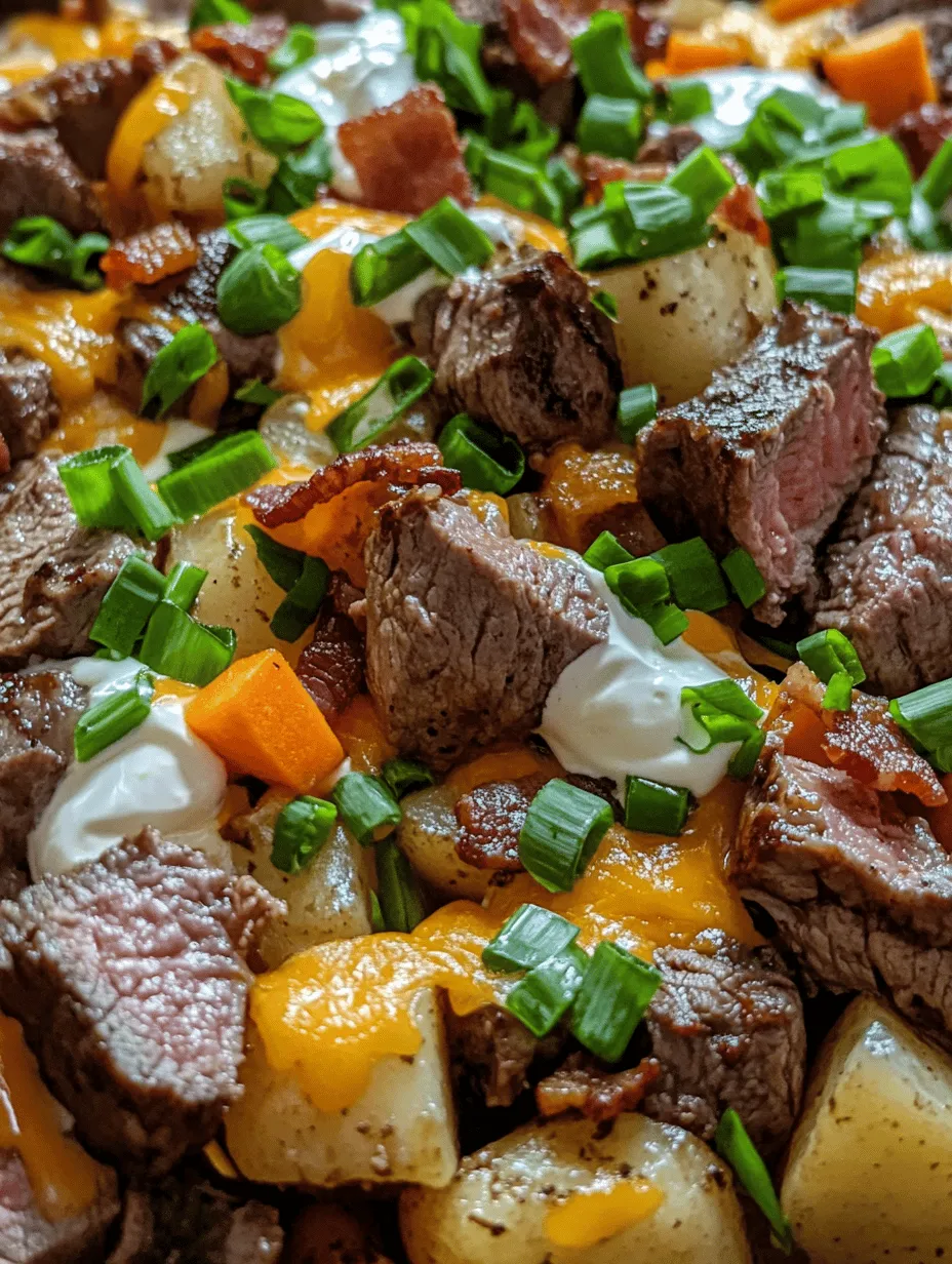 A delicious Crockpot Loaded Steak and Potato Bake hinges on the quality and selection of its ingredients. Let’s take a closer look at each component that contributes to this comfort dish: