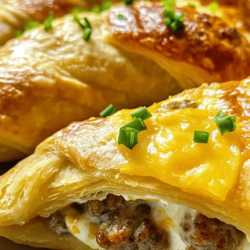 In the world of quick and delicious snacks or appetizers, few dishes can compete with the sheer delight of Savory Sausage Cream Cheese Crescents. These delectable bites are perfect for gatherings, brunches, or even a cozy night in when you crave something comforting and satisfying. The combination of flavors and textures in these crescents is sure to tantalize your taste buds and leave your guests asking for seconds.