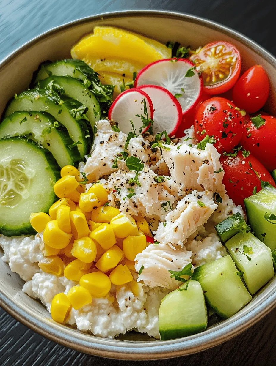 In the realm of culinary delights, few dishes can claim the refreshing simplicity and nutritional punch of a Crab Cottage Cheese Bowl. This dish is an exemplary blend of flavors, textures, and health benefits, making it a fantastic choice for anyone seeking a satisfying meal without the fuss. With its combination of creamy cottage cheese, tender lump crab meat, and crunchy vegetables, this bowl offers a delightful experience that is both nourishing and delicious.