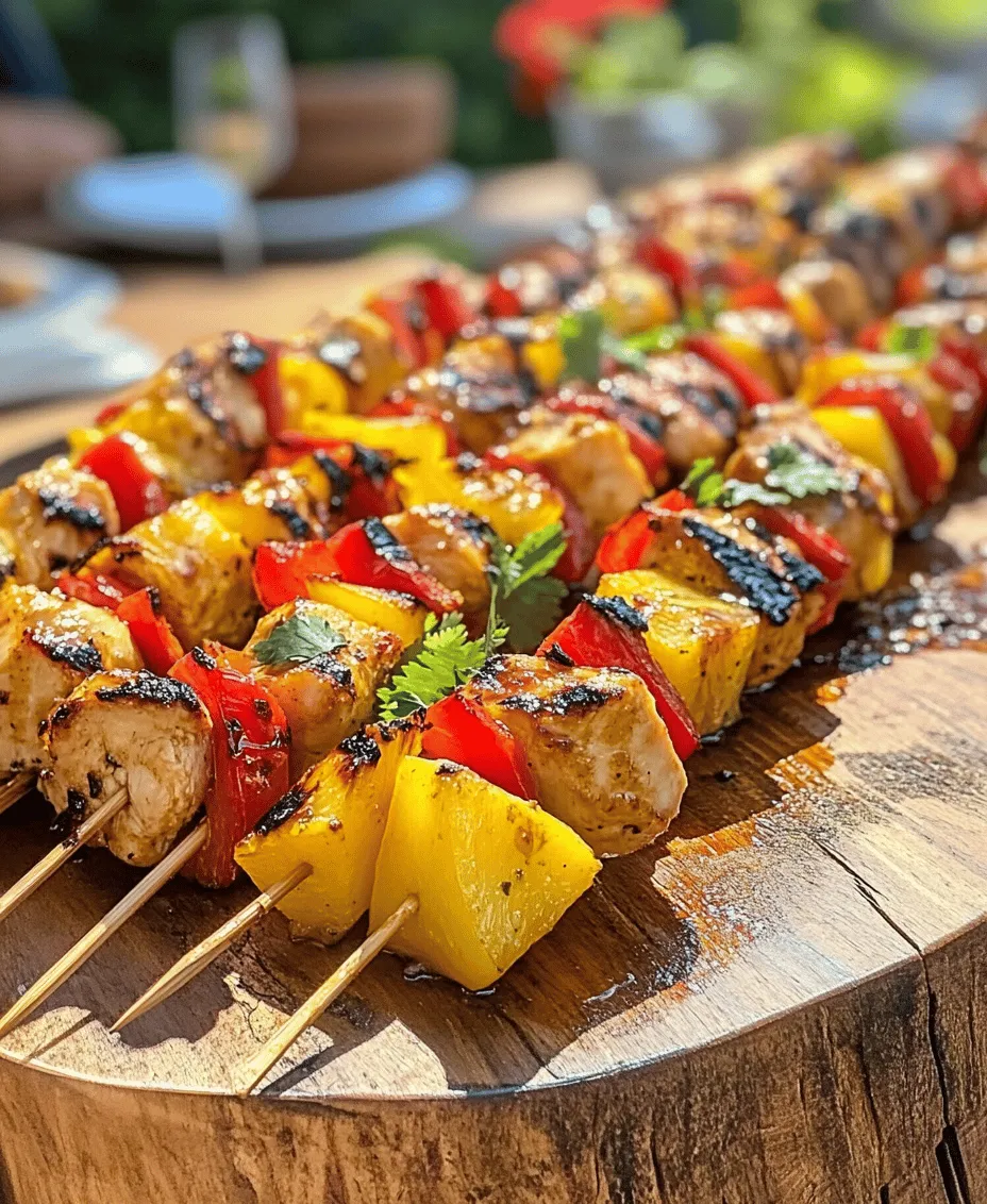 Tropical flavors evoke images of sun-soaked beaches, swaying palm trees, and the soothing sounds of ocean waves. The combination of sweet, tangy, and savory ingredients in Tropical Hawaiian Chicken Skewers captures this essence beautifully. During the warmer months, grilling becomes a cherished activity, allowing us to enjoy the outdoors while creating mouthwatering dishes. The aroma of charred chicken mingling with the sweetness of caramelized pineapple and the freshness of grilled vegetables is enough to make anyone's mouth water.