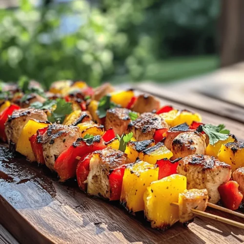 Tropical flavors evoke images of sun-soaked beaches, swaying palm trees, and the soothing sounds of ocean waves. The combination of sweet, tangy, and savory ingredients in Tropical Hawaiian Chicken Skewers captures this essence beautifully. During the warmer months, grilling becomes a cherished activity, allowing us to enjoy the outdoors while creating mouthwatering dishes. The aroma of charred chicken mingling with the sweetness of caramelized pineapple and the freshness of grilled vegetables is enough to make anyone's mouth water.