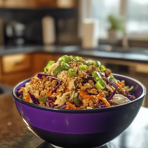 In today’s fast-paced world, the demand for quick, nutritious, and flavorful meals is at an all-time high. Home cooks are increasingly seeking recipes that not only satisfy their taste buds but also align with their busy lifestyles. One such delightful recipe that checks all the boxes is the Savory Chicken Egg Roll in a Bowl. This dish serves as a delicious and health-conscious alternative to traditional egg rolls, offering a low-carb option that can be prepared in just 20 minutes.