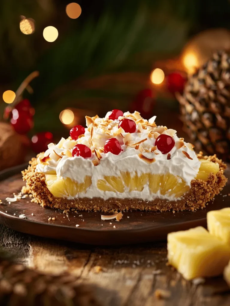 Welcome to a culinary journey that whisks you away to sun-kissed shores and swaying palm trees: the Tropical Paradise Hawaiian Pie. This delightful dessert encapsulates the spirit of a tropical getaway, inviting you to savor its vibrant flavors with each creamy, sweet bite. Imagine the warmth of the sun on your skin and the gentle sound of waves lapping at the shore as you indulge in this pie, crafted with love and infused with the essence of Hawaii.