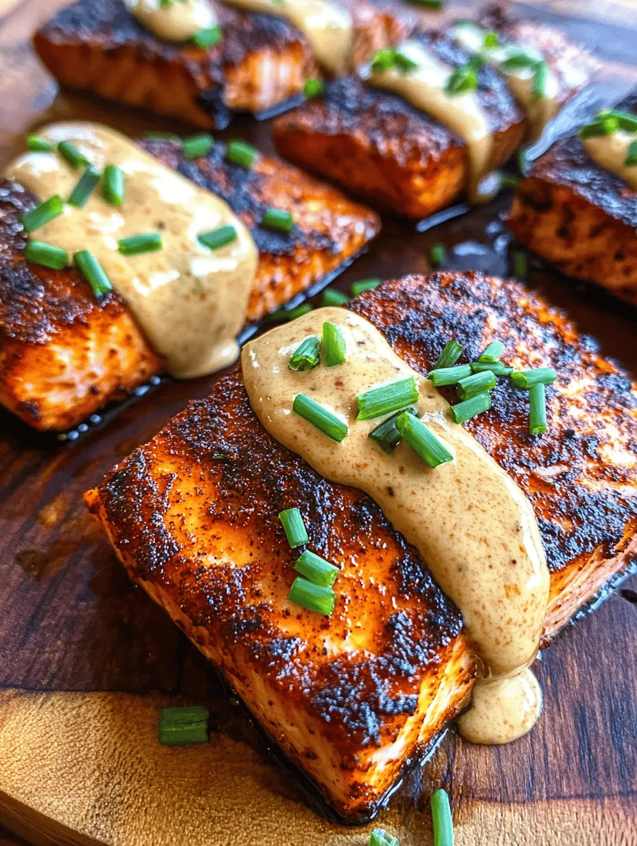 If you’re looking for a meal that combines rich flavors, healthy ingredients, and quick preparation, look no further than blackened salmon with creamy Dijon sauce. This dish not only delivers a punch of taste but also offers a nutritious option for dinner that can be enjoyed by the whole family. Salmon has become a culinary favorite due to its versatility and health benefits, making it a staple in kitchens around the world. With its tender, flaky texture and ability to absorb a variety of flavors, salmon is the perfect canvas for the bold, spicy notes of the blackening technique paired with the creamy, tangy Dijon sauce.