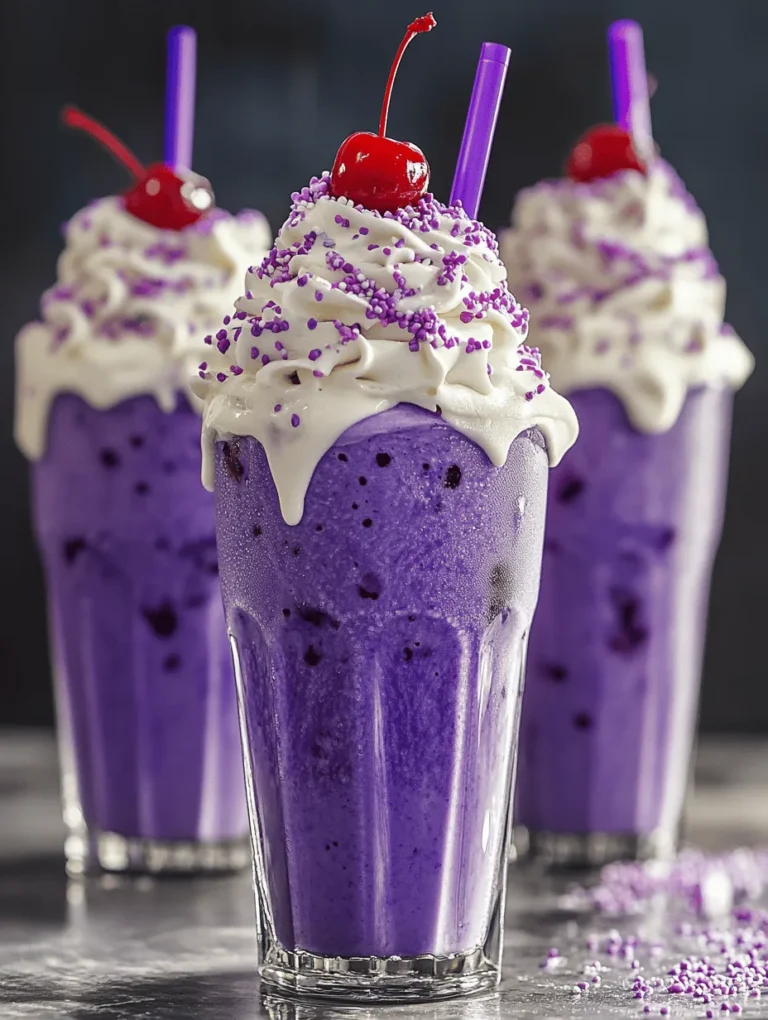 In the enchanting realm of fast food, few items evoke as much nostalgia and joy as the McDonald's Grimace Shake. This whimsical concoction not only tantalizes the taste buds but also awakens fond memories of childhood visits to the golden arches. The shake is instantly recognizable, thanks to its vivid purple hue and creamy, dreamy texture. As one of McDonald's seasonal offerings, the Grimace Shake has become a beloved treat that invites customers of all ages to indulge in its fruity sweetness.