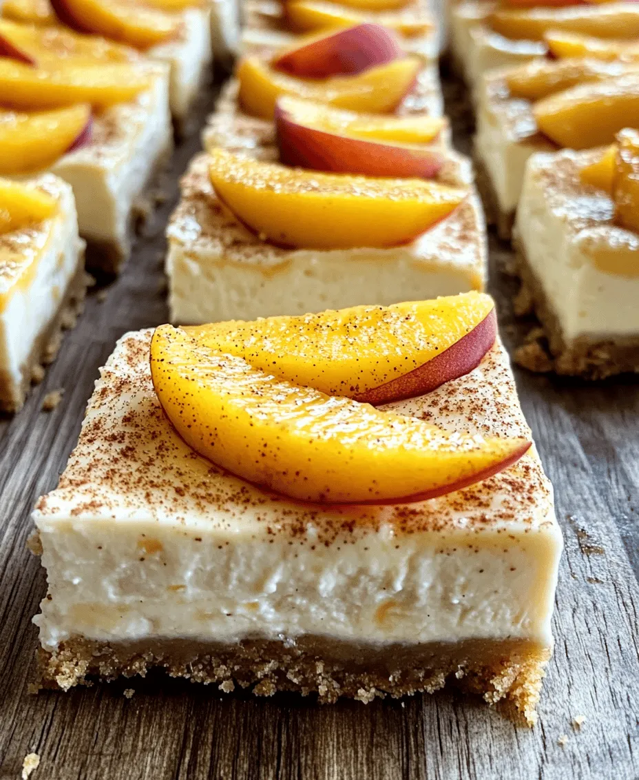 When the sun shines bright and the days grow longer, there's nothing quite like indulging in a dessert that captures the essence of summer. Enter the delightful combination of peaches and cream, a pairing that evokes memories of sun-soaked picnics and lazy afternoons. This irresistible flavor duo comes together beautifully in Peaches and Cream Cheesecake Bars, a treat that is as visually appealing as it is delicious.