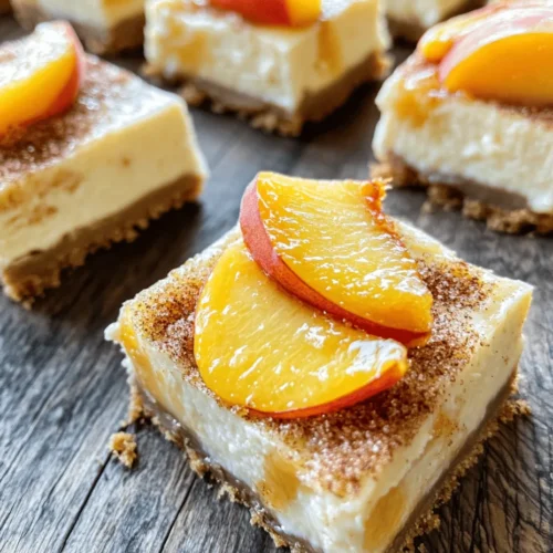 When the sun shines bright and the days grow longer, there's nothing quite like indulging in a dessert that captures the essence of summer. Enter the delightful combination of peaches and cream, a pairing that evokes memories of sun-soaked picnics and lazy afternoons. This irresistible flavor duo comes together beautifully in Peaches and Cream Cheesecake Bars, a treat that is as visually appealing as it is delicious.