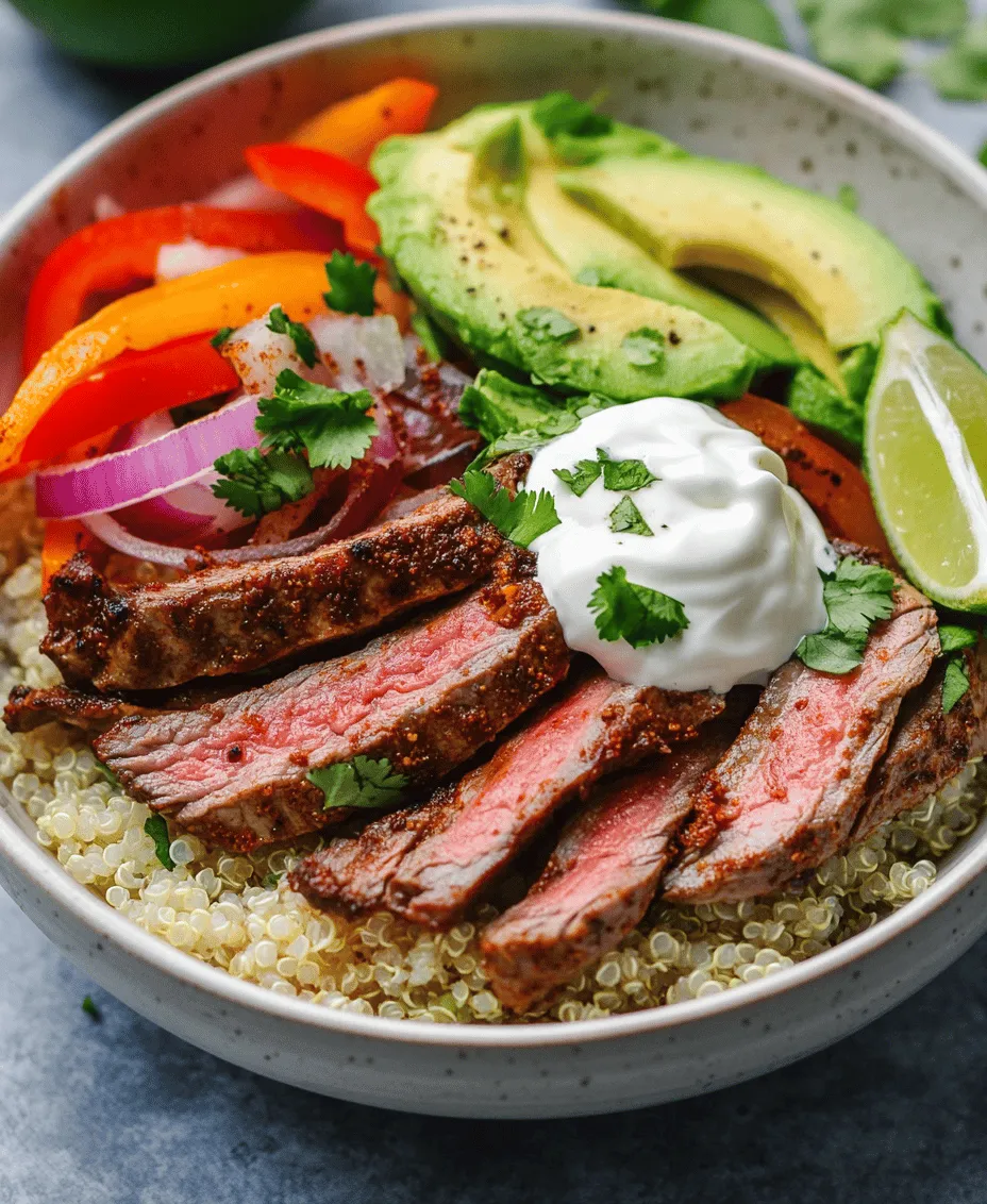 Understanding the essence of a satisfying meal often begins with a fusion of flavors and nutrients. The Sizzling High Protein Steak Fajita Bowl is a delightful dish that masterfully combines tender flank steak, vibrant vegetables, and wholesome grains, making it a perfect choice for health-conscious eaters and culinary enthusiasts alike. This dish not only provides an explosion of flavors but also packs a nutritional punch, ensuring you feel satisfied and energized after each bite.