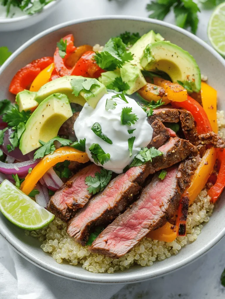 Understanding the essence of a satisfying meal often begins with a fusion of flavors and nutrients. The Sizzling High Protein Steak Fajita Bowl is a delightful dish that masterfully combines tender flank steak, vibrant vegetables, and wholesome grains, making it a perfect choice for health-conscious eaters and culinary enthusiasts alike. This dish not only provides an explosion of flavors but also packs a nutritional punch, ensuring you feel satisfied and energized after each bite.
