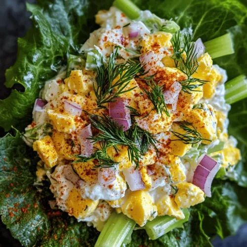 Discover the delightful and nutritious world of the Wholesome Cottage Cheese Egg Salad. This recipe offers a fresh take on the classic egg salad, transforming it into a protein-packed dish that is both satisfying and health-conscious. By combining the creamy goodness of cottage cheese with the rich flavors of hard-boiled eggs, Greek yogurt, and a colorful medley of vegetables, this salad becomes a perfect option for a light lunch, a quick snack, or even as a filling for a sandwich.