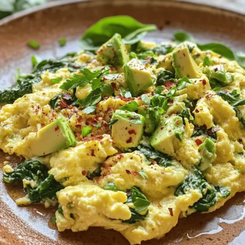 Breakfast is often heralded as the most important meal of the day, serving as the foundation for our daily nutritional intake and setting the tone for our energy levels. A balanced breakfast not only fuels the body but also plays a crucial role in maintaining weight, enhancing cognitive function, and improving overall health. Among the myriad of breakfast options available, the Spinach & Avocado Scramble Delight stands out as a delicious and nutritious choice that can be prepared in just a few minutes.