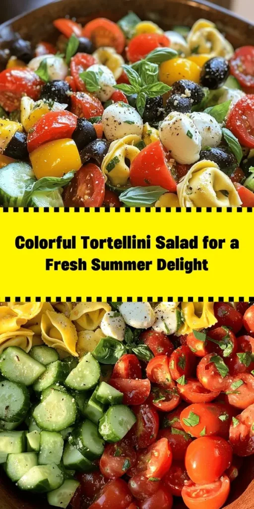 Brighten up your mealtime with this vibrant Tortellini Tricolor Delight Salad! Loaded with cheese tortellini, fresh veggies like cherry tomatoes, cucumbers, and bell peppers, this dish is bursting with flavor. Tossed in a zesty olive oil and red wine vinegar dressing, it’s perfect for gatherings or a refreshing lunch. Serve chilled for a delightful bite, and don’t forget the optional Parmesan cheese sprinkle! Easy, colorful, and delicious!