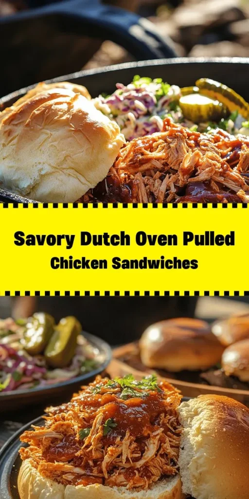 Indulge in the ultimate comfort food with this Dutch Oven Pulled Chicken recipe! Using tender chicken thighs and a blend of spices, this dish is bursting with flavor. Cooked slowly with sautéed onions and garlic, then mixed with savory BBQ sauce, it’s perfect for serving on buns with your favorite toppings like coleslaw or pickles. Ideal for gatherings or weeknight dinners, this easy recipe is sure to impress family and friends. Enjoy the deliciousness in every bite!