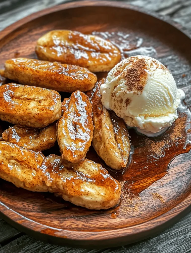 Fried bananas with cinnamon butter sauce is a delightful dessert that perfectly marries comfort food with an indulgent twist. This dish is not only incredibly easy to prepare but also offers a warm, satisfying taste that appeals to both the young and the young at heart. Imagine biting into a crispy, golden-brown banana slice, only to be met with a rich, velvety cinnamon butter sauce that drizzles down like a sweet hug. It's a treat that transforms a simple banana into a gourmet dessert, making it a perfect choice for family gatherings, casual get-togethers, or a quiet evening at home.