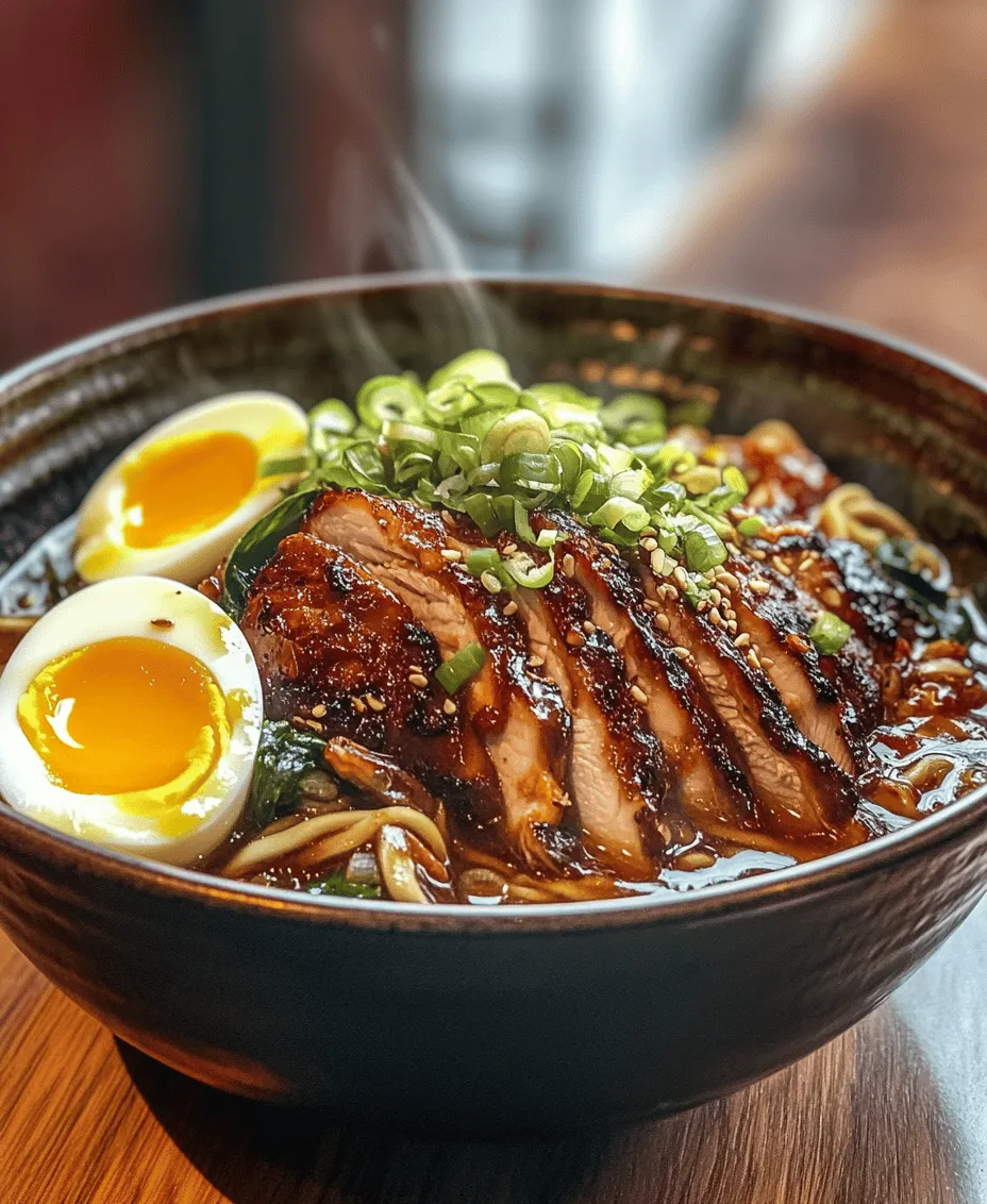 If you're a fan of bold flavors and comforting dishes, then Fiery Chicken Ramen with Creamy Garlic Sauce is about to become your new favorite recipe. This dish beautifully marries the heat of spicy seasonings with the rich, velvety texture of a creamy sauce, creating an unforgettable culinary experience. As you dive into your bowl of ramen, you'll find that the tender pieces of marinated chicken, the umami depth of shiitake mushrooms, and the vibrant freshness of spinach all come together in perfect harmony. This is a dish that not only satisfies your hunger but also tantalizes your taste buds.