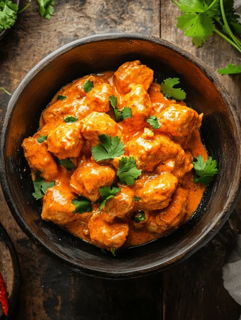 Butter Chicken, also known as Murgh Makhani, is a beloved dish in Indian cuisine that has gained immense popularity worldwide. This rich and creamy curry is not just a meal; it’s an experience that tantalizes the taste buds and warms the soul. Originating from the culinary traditions of North India, Butter Chicken is a perfect blend of tender marinated chicken, aromatic spices, and a luscious sauce made with butter and cream. The dish’s creamy texture and complex flavor profile make it a go-to choice for both special occasions and cozy family dinners.