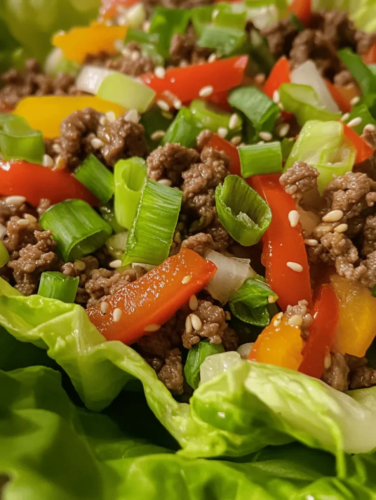 Delve into the world of flavorful and healthy dining with our Savory Asian-Style Ground Beef Lettuce Wraps. This dish combines the rich taste of ground beef with a medley of fresh vegetables and a delightful sauce, all wrapped in crisp lettuce leaves. Perfect for a quick weekday dinner or a delightful appetizer for your next gathering, these wraps are not just delicious but also offer a nutritious alternative to traditional wraps. As more people seek out lighter meals that don't skimp on flavor, lettuce wraps have gained popularity for their versatility and refreshing crunch. In this article, we will explore the ingredients, cooking process, and the cultural significance of lettuce wraps, ensuring that you can recreate this dish with ease and confidence.