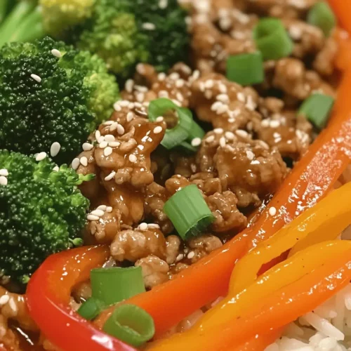 In the quest for quick, nutritious meals that the entire family can enjoy, the Ground Turkey Teriyaki Stir Fry stands out as a top contender. This dish not only delivers a delightful blend of sweet and savory flavors, but it also holds its own in terms of health benefits, making it an ideal choice for busy weeknights. The appeal of this stir fry lies in its simplicity; it comes together in a matter of minutes and is packed with wholesome ingredients, making it a convenient option for those looking to maintain a balanced diet without sacrificing flavor.