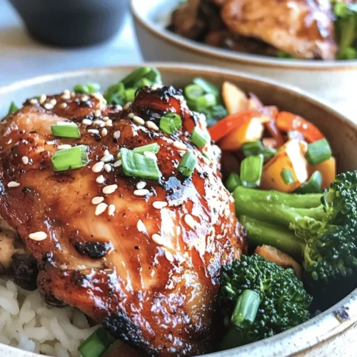 If you're on the lookout for a delightful and satisfying meal that brings together rich flavors and comforting textures, look no further than Sticky Chicken Rice Bowls. This dish perfectly marries tender chicken thighs with fluffy jasmine rice, topped off with a savory and sweet sticky sauce that will have your taste buds dancing with joy. The beauty of this recipe lies not only in its delectable taste but also in its simplicity and adaptability, making it ideal for busy families and individuals who crave a homemade meal without spending hours in the kitchen.