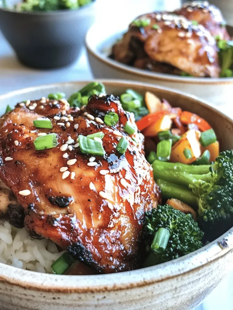If you're on the lookout for a delightful and satisfying meal that brings together rich flavors and comforting textures, look no further than Sticky Chicken Rice Bowls. This dish perfectly marries tender chicken thighs with fluffy jasmine rice, topped off with a savory and sweet sticky sauce that will have your taste buds dancing with joy. The beauty of this recipe lies not only in its delectable taste but also in its simplicity and adaptability, making it ideal for busy families and individuals who crave a homemade meal without spending hours in the kitchen.