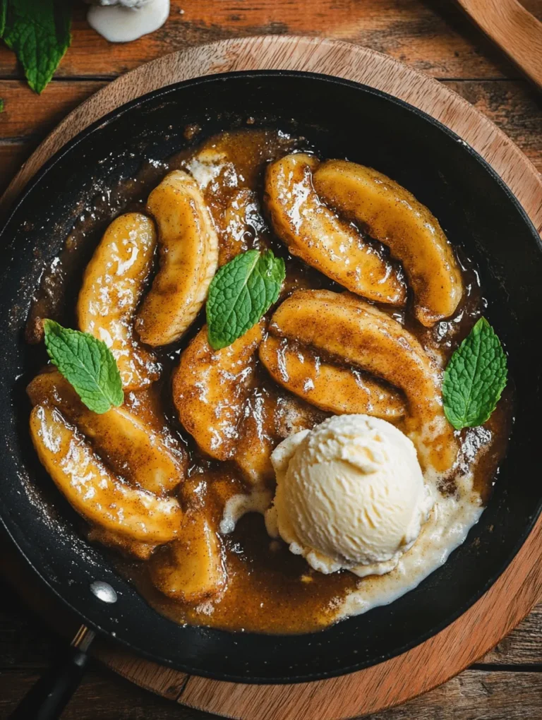 In a fast-paced world where time often feels like a luxury, the appeal of quick and satisfying desserts has never been greater. Enter Sizzling Cinnamon Bananas—a delightful treat that not only satisfies your sweet tooth in a matter of minutes but also envelops your senses in a warm embrace of comforting flavors. This recipe is a testament to the idea that indulgence doesn’t always have to be elaborate or time-consuming. With just a few simple ingredients, you can create a dish that feels both decadent and nostalgic.
