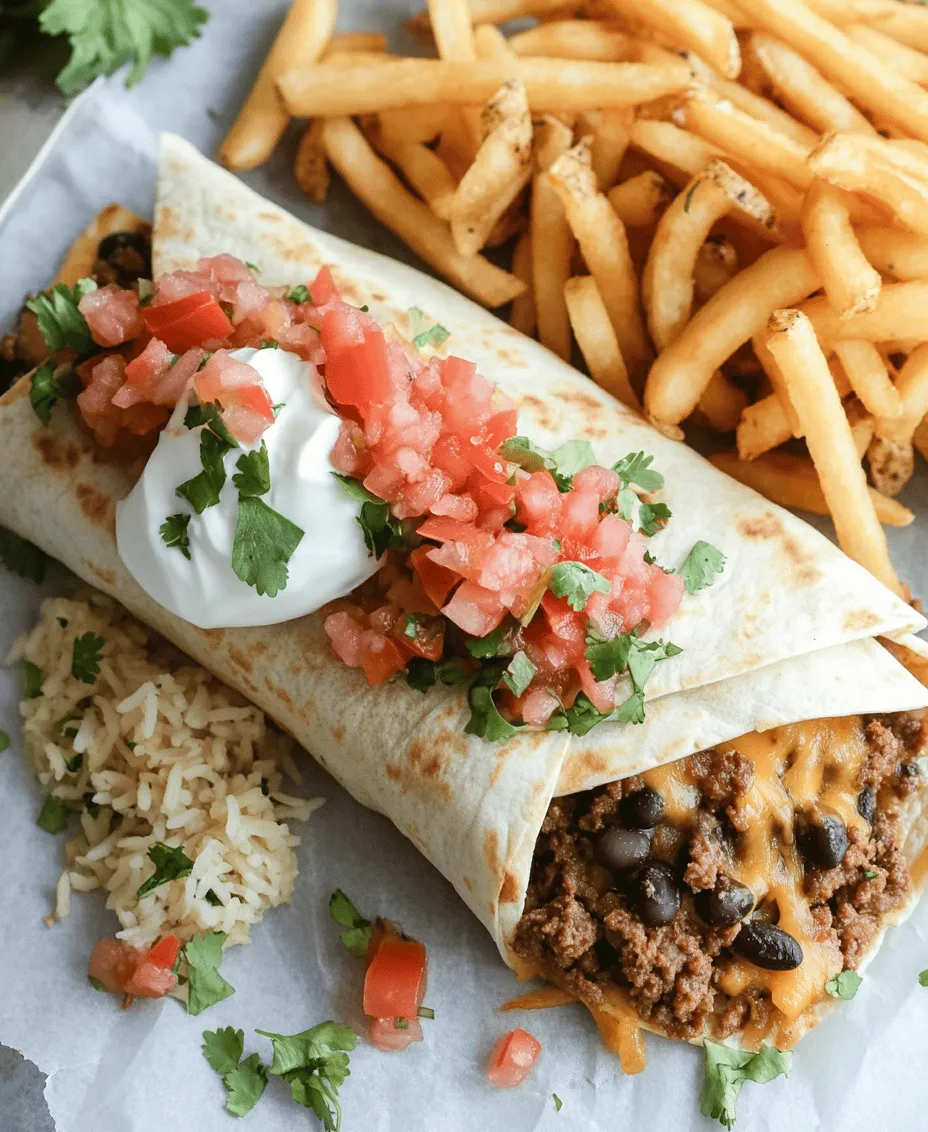 When it comes to comfort food, few dishes combine the savory, cheesy goodness of Mexican cuisine quite like Cheesy Beef Burritos with Crispy Fries. This delightful dish brings together the best of both worlds: the warm, wrapped flavors of a classic burrito and the satisfying crunch of perfectly cooked fries. Whether you’re looking to impress guests at a family gathering, need a quick weeknight dinner solution, or simply want to indulge in something delicious, this recipe ticks all the boxes.