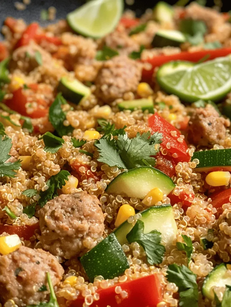 Are you in search of a dish that combines bold flavors, health benefits, and ease of preparation? Look no further than the Spicy Chicken Sausage & Quinoa Skillet. This one-pan wonder not only satisfies your taste buds but also nourishes your body, making it the perfect choice for busy weeknights or leisurely weekend meals.