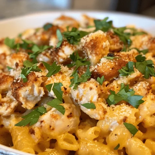 When it comes to comfort food, few dishes evoke feelings of nostalgia and warmth like mac and cheese. This classic comfort food has a magical ability to transport us back to our childhood, reminding us of family gatherings, cozy nights in, and simple pleasures. It’s a dish that transcends age and culture, offering a deliciously creamy and cheesy experience that warms the heart and soul. In our modern culinary landscape, we are constantly seeking ways to elevate and reinvent beloved classics. Enter the Creamy Honey Pepper Chicken Mac and Cheese Delight — a delightful fusion of flavors that takes the traditional mac and cheese to a whole new level.