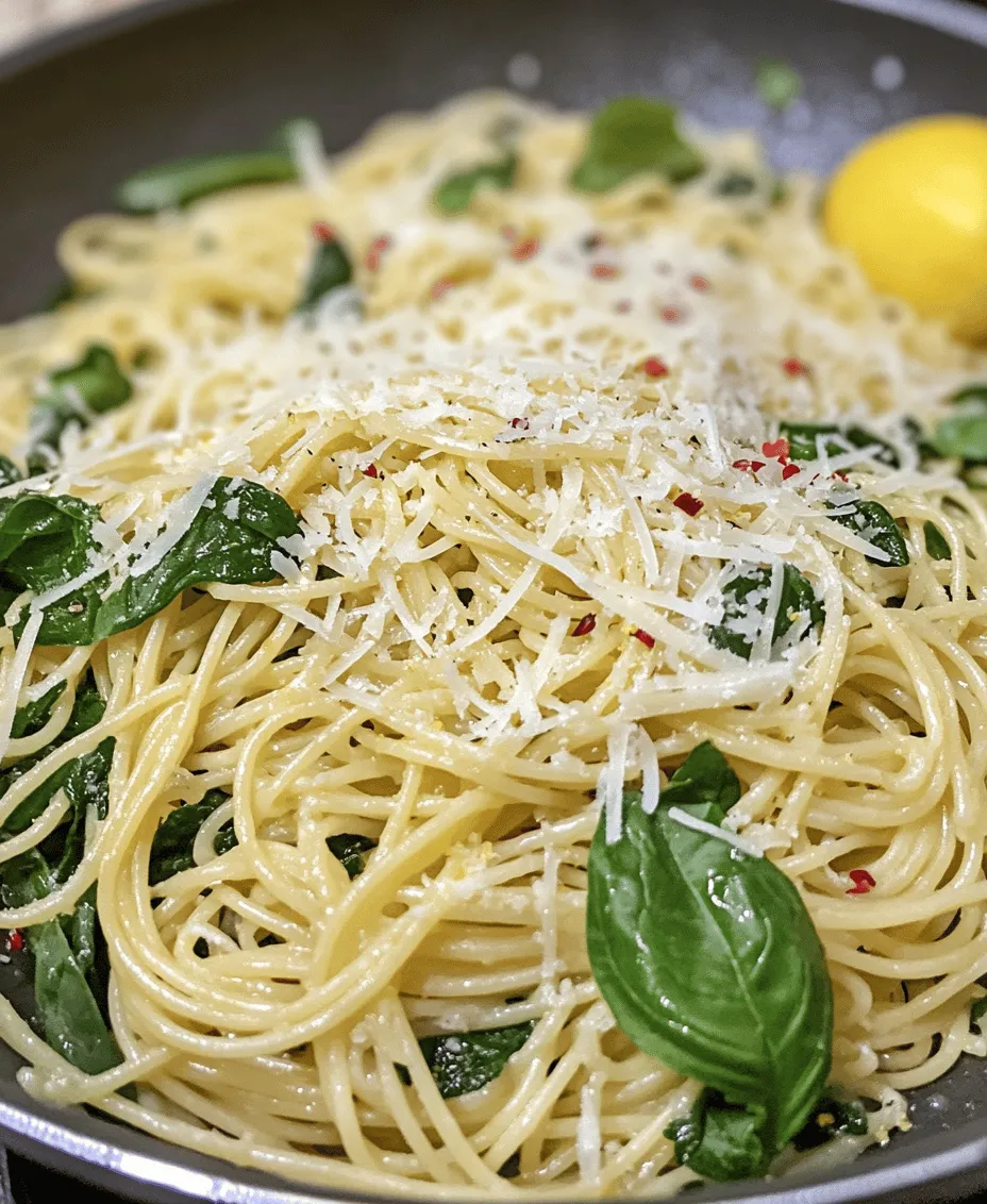 Before diving into the cooking process, it's essential to understand the ingredients that contribute to the lively flavor and nutritional profile of Lemon Spinach Pasta.