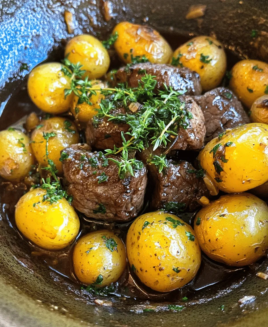 Garlic Butter Steak and Potatoes Skillet is a delightful dish that brings together the rich, savory flavors of seared steak and crispy baby potatoes, all cooked in a luscious garlic butter sauce. This recipe not only satisfies your taste buds but also presents a visually appealing meal that is sure to impress family and friends. With its hearty ingredients and mouthwatering aroma, it's no wonder this dish has become a favorite among home cooks looking for a quick yet indulgent dinner option.