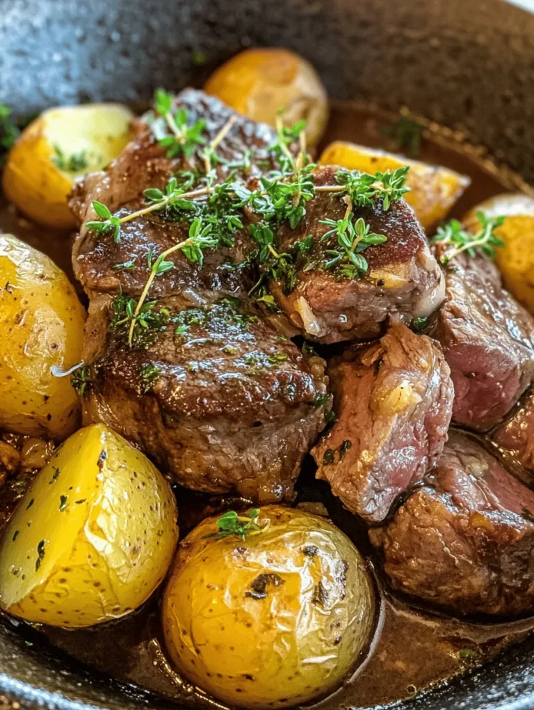 Garlic Butter Steak and Potatoes Skillet is a delightful dish that brings together the rich, savory flavors of seared steak and crispy baby potatoes, all cooked in a luscious garlic butter sauce. This recipe not only satisfies your taste buds but also presents a visually appealing meal that is sure to impress family and friends. With its hearty ingredients and mouthwatering aroma, it's no wonder this dish has become a favorite among home cooks looking for a quick yet indulgent dinner option.