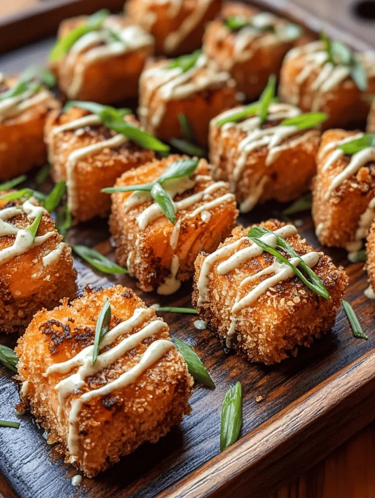 Are you looking for a dish that combines crunch, spice, and a delightful burst of flavor? Look no further than crispy Bang Bang salmon bites. This mouthwatering appetizer not only satisfies your cravings but also adds an elegant touch to any gathering, from casual family dinners to upscale parties. The beauty of these salmon bites lies in their perfect marriage of textures—crispy on the outside while remaining tender and juicy on the inside—a combination that is hard to resist.