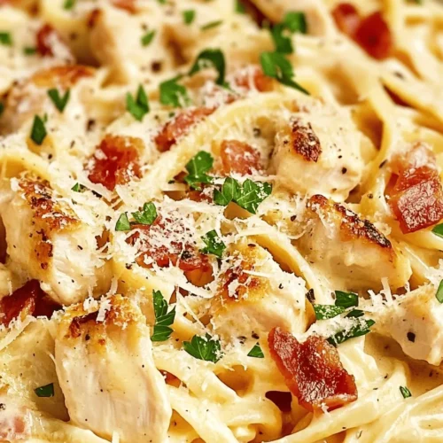 Chicken Carbonara is a classic Italian dish that has captured the hearts and palates of food lovers around the globe. Known for its creamy texture and rich flavors, this comforting pasta dish is a staple in many households. Originating from Rome, traditional Carbonara is typically made with guanciale, eggs, and Pecorino Romano cheese, creating a sauce that clings beautifully to the pasta. However, the inclusion of chicken elevates this dish, making it not only more accessible but also a heartier option for those looking to satisfy their hunger.