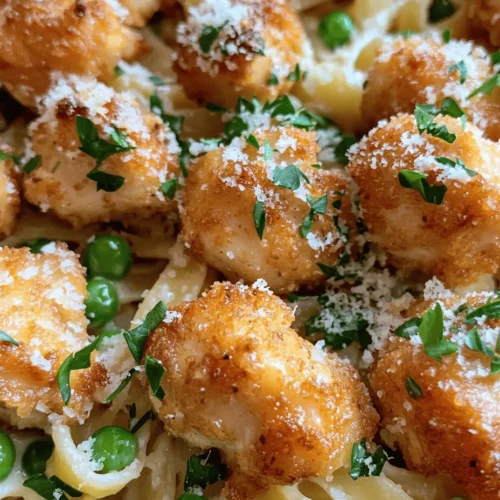 If you're on the hunt for a dish that combines comfort and flavor in every bite, look no further than Garlic Butter Chicken Bites with Savory Creamy Parmesan Pasta. This mouthwatering recipe is a perfect balance of tender chicken, rich garlic butter, and luscious creamy pasta, making it an ideal choice for family dinners or gatherings with friends. With its warm, inviting aroma and satisfying textures, this dish has the power to captivate any audience at your dinner table.