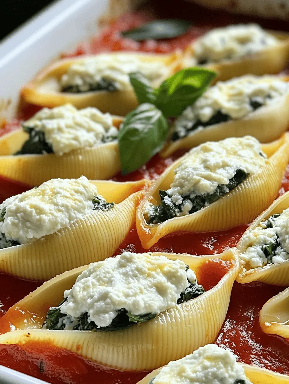 Stuffed pasta shells are a beloved classic in the world of comfort food, embodying the warmth and richness that Italian cuisine is known for. These hearty, oversized pasta shells are perfect for filling with a variety of delicious ingredients, making them a versatile choice for any meal. Today, we’ll dive into a delightful rendition of this classic dish: Easy Spinach and Ricotta Stuffed Shells. This recipe not only promises a satisfying culinary experience but also incorporates healthy options that can appeal to a range of dietary preferences.