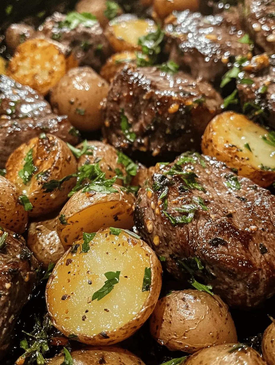 When it comes to a dish that perfectly marries savory flavors with delightful textures, Garlic Butter Steak Bites and Potatoes takes center stage. This recipe combines tender, juicy pieces of steak with golden, buttery potatoes, all elevated by the aromatic essence of garlic and fresh herbs. Whether you’re preparing for a casual weeknight dinner or hosting an elegant dinner party, this dish is not only simple to make but also promises to impress your guests and satisfy your family.