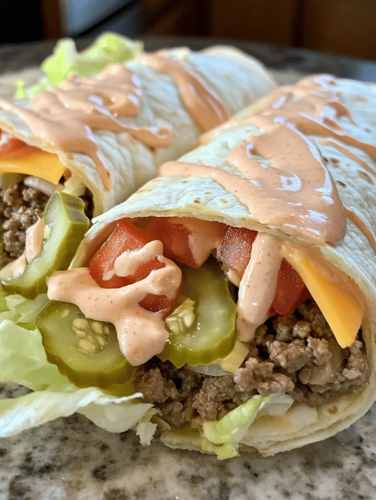 In recent years, the trend of making homemade versions of popular fast food dishes has gained immense popularity. Not only does this allow for healthier ingredient choices, but it also adds a personal touch to beloved classics. Among the most iconic fast food items is the Big Mac, a burger that has captured the hearts and appetites of many since its inception in the 1960s. However, what if you could enjoy the same delicious flavors in a more convenient and versatile format? Enter the Homemade Big Mac Wraps – a delightful twist on the classic that offers all the flavors you love, wrapped up and ready to go!