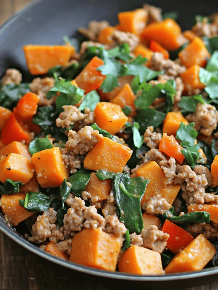 Welcome to a culinary adventure that brings together the wholesome goodness of ground turkey and sweet potatoes in a delightful one-pan meal! The Savory Ground Turkey & Sweet Potato Skillet is not just a recipe; it's a celebration of flavors that promises a nutritious and satisfying dining experience. This dish is perfect for busy weeknights when you crave something delicious yet easy to prepare. Packed with protein, vitamins, and minerals, it offers a well-rounded meal that your family will love.