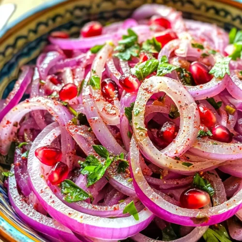 Zesty Sumac Onions are a vibrant, tangy dish that brings a burst of flavor to any meal. This simple yet delicious recipe features red onions marinated in a zesty dressing made from sumac, olive oil, and fresh lemon juice. The result is a dish that is not only visually appealing but also packed with nutrients and flavor. The use of fresh ingredients in culinary practices elevates the overall dining experience, making this dish a must-try for anyone looking to enhance their meals with unique flavors.