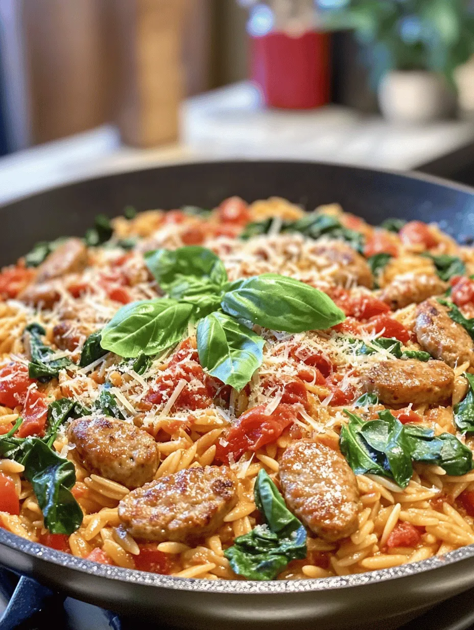 In the hustle and bustle of daily life, finding a meal that is both quick to prepare and packed with flavor can seem like a daunting task. Enter the Creamy Chicken Sausage Orzo Skillet—a delightful one-pan dish that brings the family together around the dinner table. This recipe seamlessly combines the savory flavors of chicken sausage, the unique texture of orzo pasta, and a medley of vibrant ingredients to create a meal that is as satisfying as it is simple.