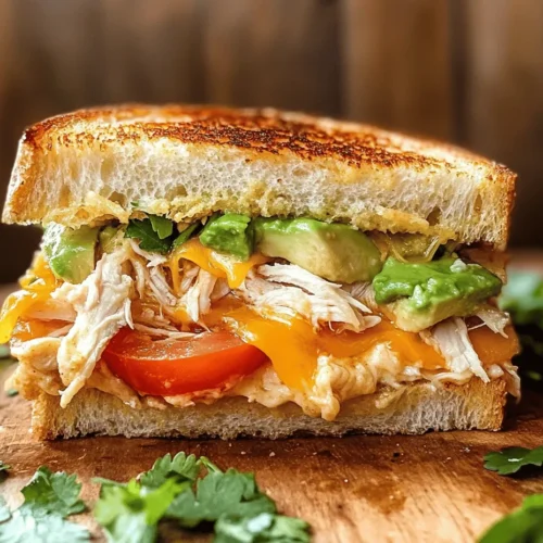 The Chicken Avocado Melt Sandwich is a culinary delight that brings together the savory flavors of tender chicken, creamy avocado, and melted cheese, making it a favorite for many food enthusiasts. This sandwich is not just a meal; it’s an experience that combines a range of textures and tastes, from the crispy bread to the rich, buttery avocado. Whether you’re looking for a satisfying lunch, a quick dinner option, or a delicious snack, this sandwich ticks all the boxes. Its appeal lies in its simplicity and versatility, allowing you to whip it up on a busy weekday or serve it at a cozy weekend gathering.